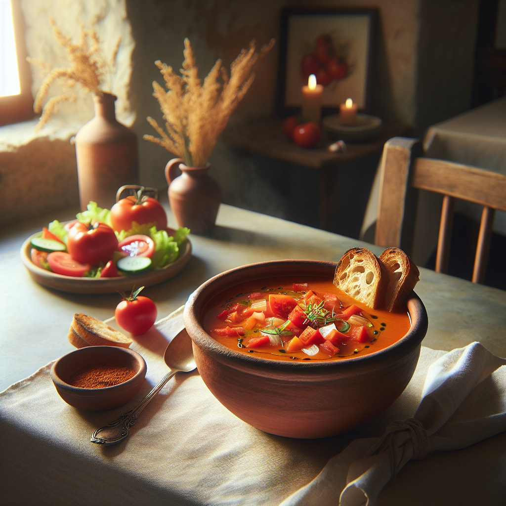 Gazpacho Jumillano con Pan Cenceño