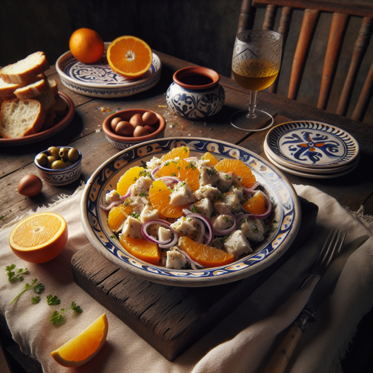 Ensalada de Naranja con Bacalao al Estilo Murciano